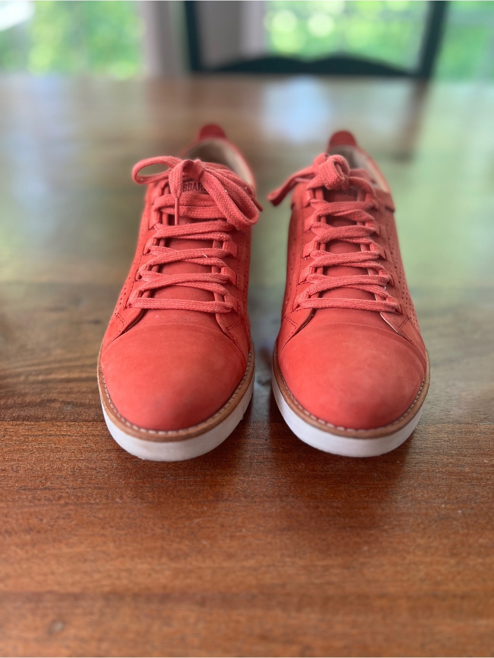 Samuel Hubbard Women's 8.5 M "SamSport Wanderer" Walking Shoe Coral Nubuck 0463 - Picture 5 of 10